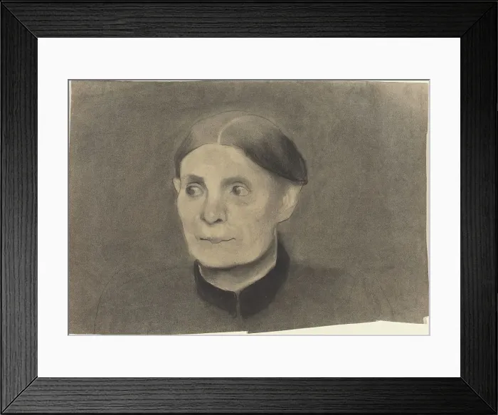 Framed Print : Portrait of a Woman, 1898. Creator: Paula Modersohn-Becker Framed Print : Portrait of a Woman, 1898. Creator: Paula Modersohn-Becker