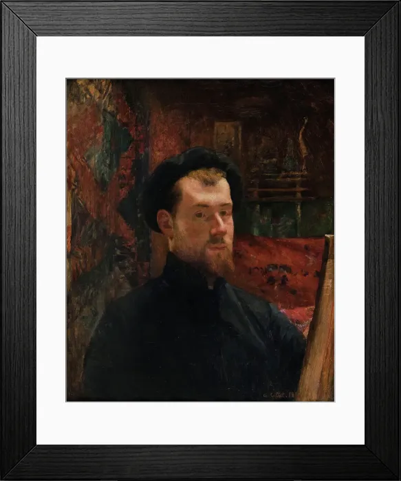 Framed Print : Autoportrait, between 1880 and 1889. Creator: Charles Cottet Framed Print : Autoportrait, between 1880 and 1889. Creator: Charles Cottet