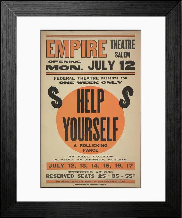 Framed Print : Help Yourself, Salem, MA, 1937. Creator: Unknown