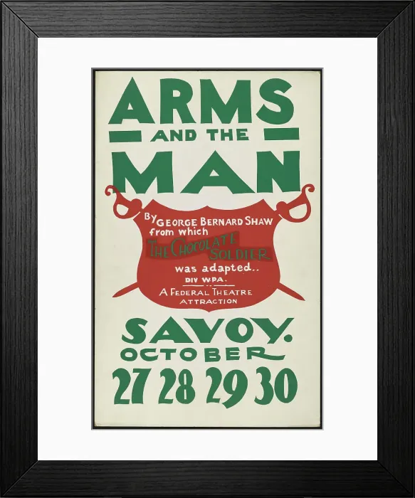 Framed Print : Arms and the Man, Salem, MA, 1937. Creator: Unknown Framed Print : Arms and the Man, Salem, MA, 1937. Creator: Unknown