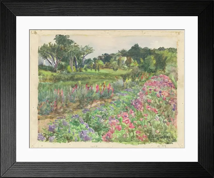 Framed Print : Parmelee Estate in Bloom, c. 1920. Creator: Dora Louise Murdoch Framed Print : Parmelee Estate in Bloom, c. 1920. Creator: Dora Louise Murdoch