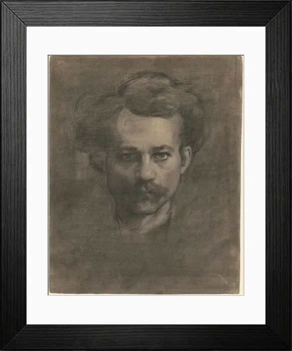 Framed Print : Self-Portrait, 1896. Creator: Jerome Myers Framed Print : Self-Portrait, 1896. Creator: Jerome Myers