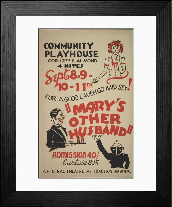 Framed Print : Mary's Other Husband, San Bernardino, 1936. Creator: Unknown Framed Print : Mary's Other Husband, San Bernardino, 1936. Creator: Unknown