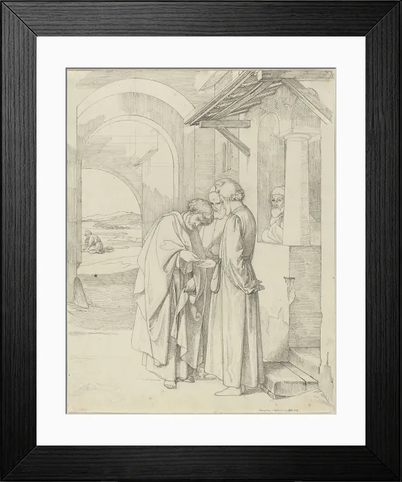 Framed Print : Peter Paying the Temple Tax, 1820 / 1821. Creator: Gustav Heinrich Nacke Framed Print : Peter Paying the Temple Tax, 1820 / 1821. Creator: Gustav Heinrich Nacke