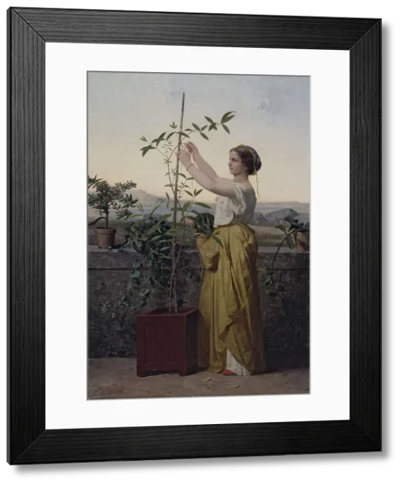 Framed Print : Tutelle, c.1861. Creator: Jean-Louis Hamon Framed Print : Tutelle, c.1861. Creator: Jean-Louis Hamon
