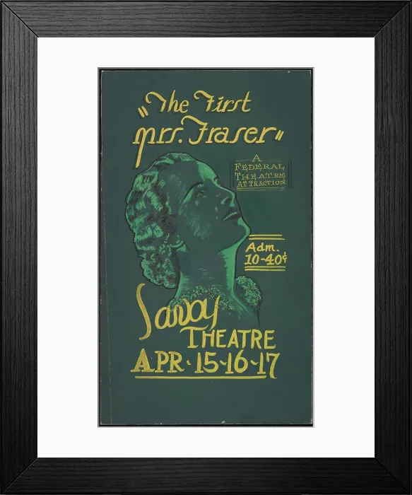 Framed Print : The First Mrs. Fraser, San Diego, 1936. Creator: Unknown Framed Print : The First Mrs. Fraser, San Diego, 1936. Creator: Unknown