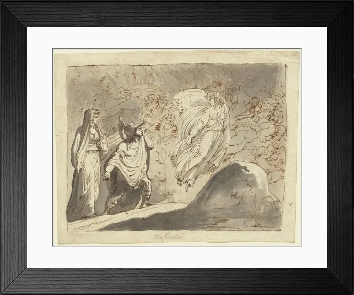 Framed Print : Aeneas in the Underworld, 1780 / 1820. Creator: Unknown Framed Print : Aeneas in the Underworld, 1780 / 1820. Creator: Unknown