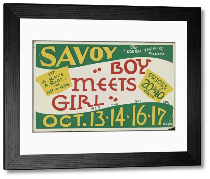 Framed Print : Boy Meets Girl, San Diego, 1937. Creator: Unknown Framed Print : Boy Meets Girl, San Diego, 1937. Creator: Unknown