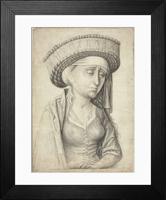 Framed Print : A Sibyl, c. 1470. Creator: Unknown Framed Print : A Sibyl, c. 1470. Creator: Unknown