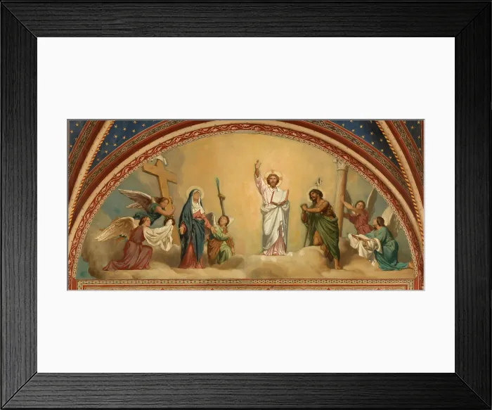 Framed Print : Esquisse pour l'église de Saint-Germain-des-Prés : Le Jugement Dernier, c.1872. Creator: Alexandre Jean Baptiste Hesse Framed Print : Esquisse pour l'église de Saint-Germain-des-Prés : Le Jugement Dernier, c.1872. Creator: Alexandre Jean Baptiste Hesse