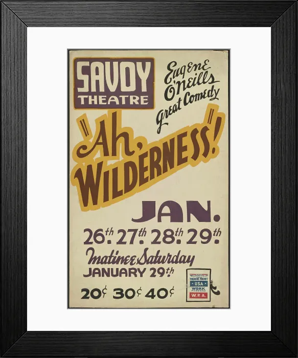 Framed Print : Ah, Wilderness!, San Diego, 1938. Creator: Unknown Framed Print : Ah, Wilderness!, San Diego, 1938. Creator: Unknown