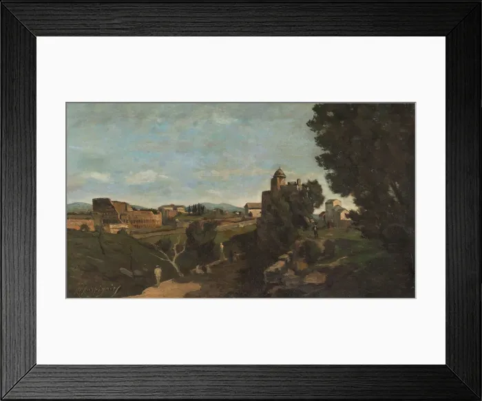 Framed Print : Le Colisée à Rome, c.1878. Creator: Henri-Joseph Harpignies Framed Print : Le Colisée à Rome, c.1878. Creator: Henri-Joseph Harpignies