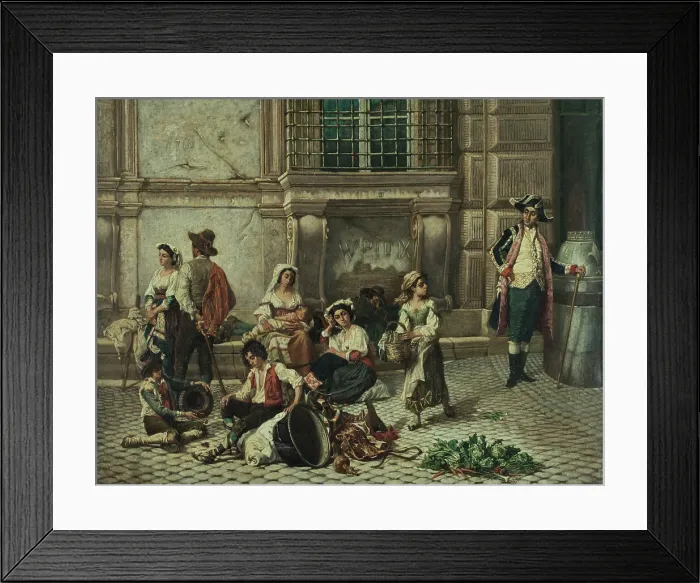 Framed Print : Porte du palais Farnèse à Rome, c.1880. Creator: Auguste Dutuit Framed Print : Porte du palais Farnèse à Rome, c.1880. Creator: Auguste Dutuit