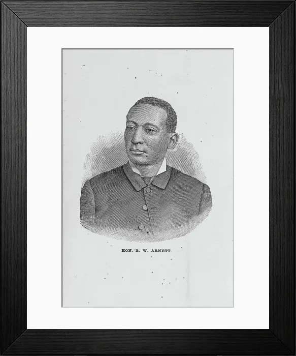 Framed Print : Hon. B. W. Arnett, 1886. Creator: Folger Framed Print : Hon. B. W. Arnett, 1886. Creator: Folger