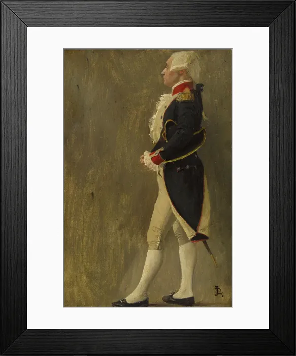 Framed Print : Esquisse de détail pour l'Hôtel de Ville de Paris : La voûte d'acier, silhouette du... c.1889. Creator: Jean-Paul Laurens Framed Print : Esquisse de détail pour l'Hôtel de Ville de Paris : La voûte d'acier, silhouette du... c.1889. Creator: Jean-Paul Laurens