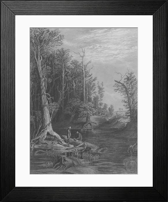Framed Print : The Chickahominy, 1872. Creator: William Wellstood Framed Print : The Chickahominy, 1872. Creator: William Wellstood