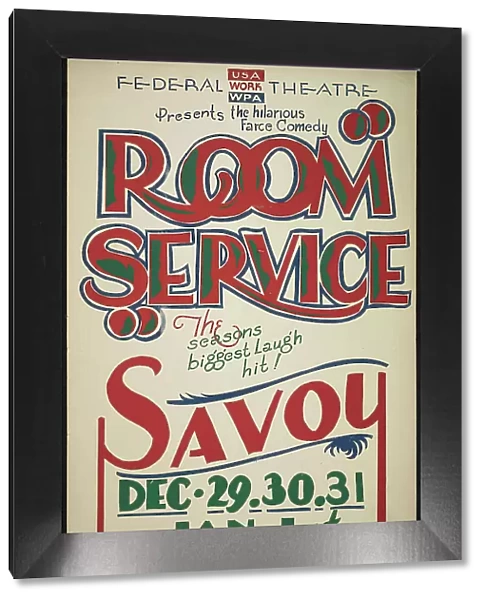 Room Service, San Diego, 1938. Creator: Unknown