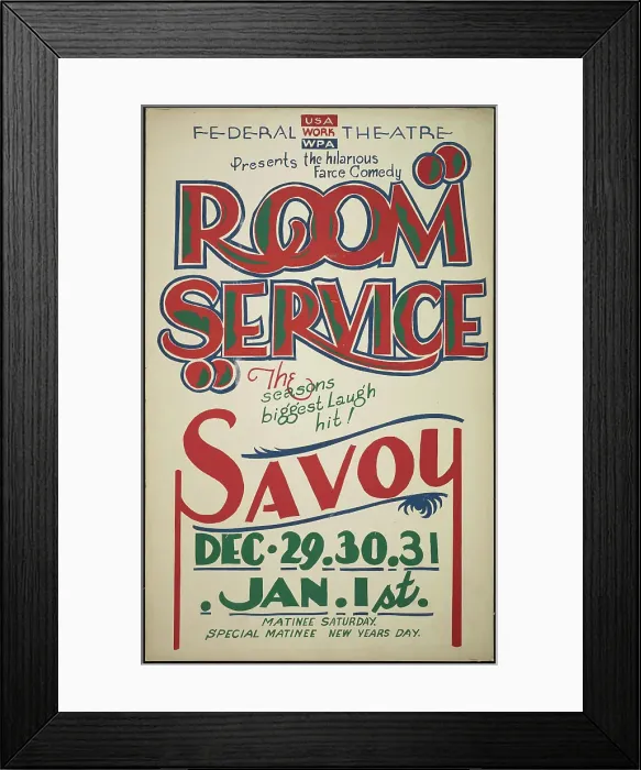 Framed Print : Room Service, San Diego, 1938. Creator: Unknown Framed Print : Room Service, San Diego, 1938. Creator: Unknown