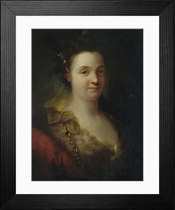 Framed Print : Mademoiselle Duclos (Marie-Anne de Châteauneuf, 1670-1748, dite), sociétaire de... c1700. Creator: Alexis Grimou Framed Print : Mademoiselle Duclos (Marie-Anne de Châteauneuf, 1670-1748, dite), sociétaire de... c1700. Creator: Alexis Grimou
