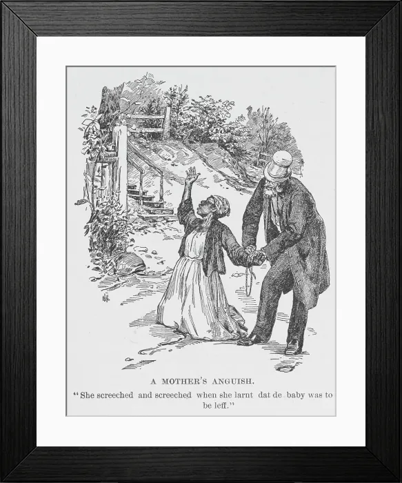 Framed Print : A mother's anguish, 1899. Creator: Unknown Framed Print : A mother's anguish, 1899. Creator: Unknown