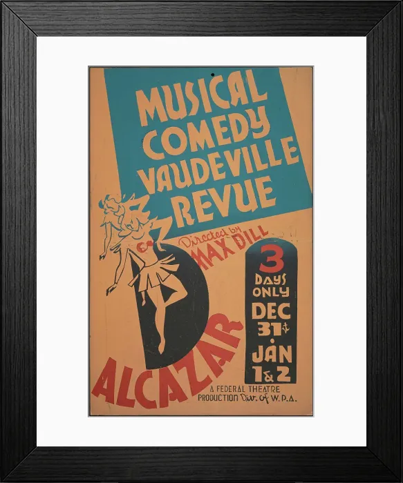 Framed Print : Vaudeville Revue, San Francisco, [193-]. Creator: Unknown