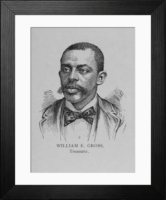 Framed Print : Officers of the League; William E. Gross, Treasurer, 1892. Creator: Unknown Framed Print : Officers of the League; William E. Gross, Treasurer, 1892. Creator: Unknown