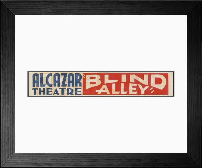 Framed Print : Blind Alley, San Francisco, [193-]. Creator: Unknown
