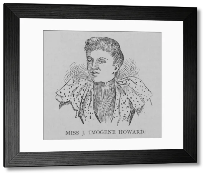 Framed Print : Miss J. Imogene Howard, 1892. Creator: Unknown Framed Print : Miss J. Imogene Howard, 1892. Creator: Unknown