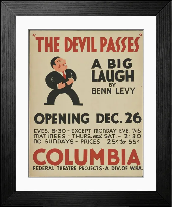 Framed Print : The Devil Passes, San Francisco, 1936. Creator: Unknown Framed Print : The Devil Passes, San Francisco, 1936. Creator: Unknown