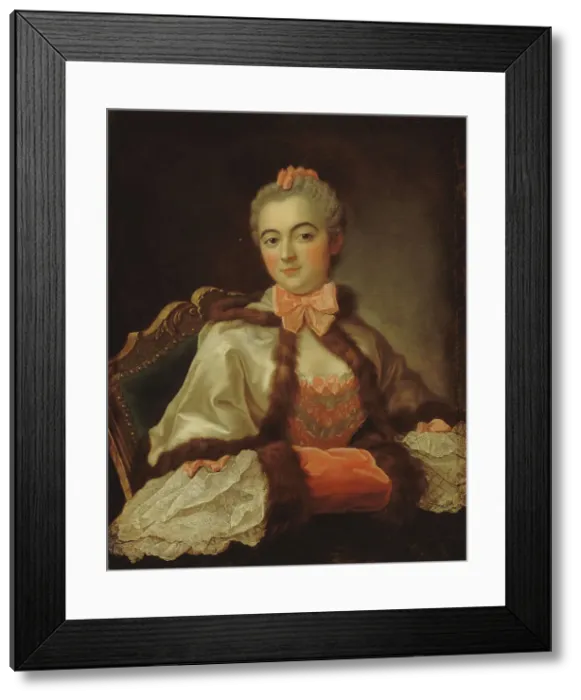 Framed Print : Portrait de femme. Creators: Pierre Allais, Francois Hubert Drouais Framed Print : Portrait de femme. Creators: Pierre Allais, Francois Hubert Drouais