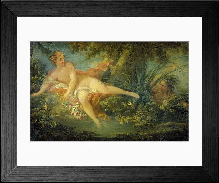 Framed Print : Nymph surprised, after Boucher. Creator: Unknown Framed Print : Nymph surprised, after Boucher. Creator: Unknown
