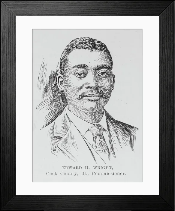 Framed Print : Edward H. Wright, Cook County, Ill. Commissioner, (1899?). Creator: Unknown Framed Print : Edward H. Wright, Cook County, Ill. Commissioner, (1899?). Creator: Unknown