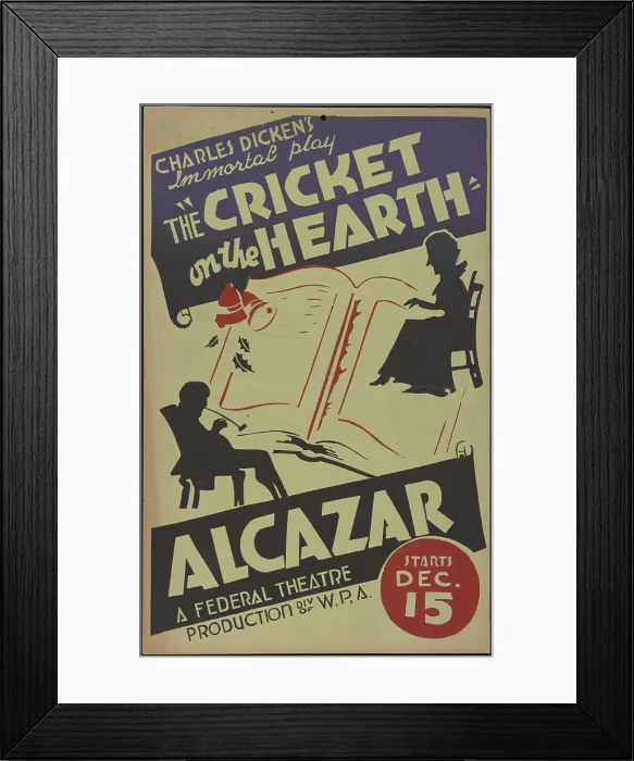 Framed Print : The Cricket on the Hearth, San Francisco, 1937. Creator: Unknown Framed Print : The Cricket on the Hearth, San Francisco, 1937. Creator: Unknown