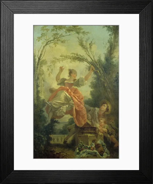 Framed Print : The seesaw, after Fragonard. Creator: Unknown Framed Print : The seesaw, after Fragonard. Creator: Unknown
