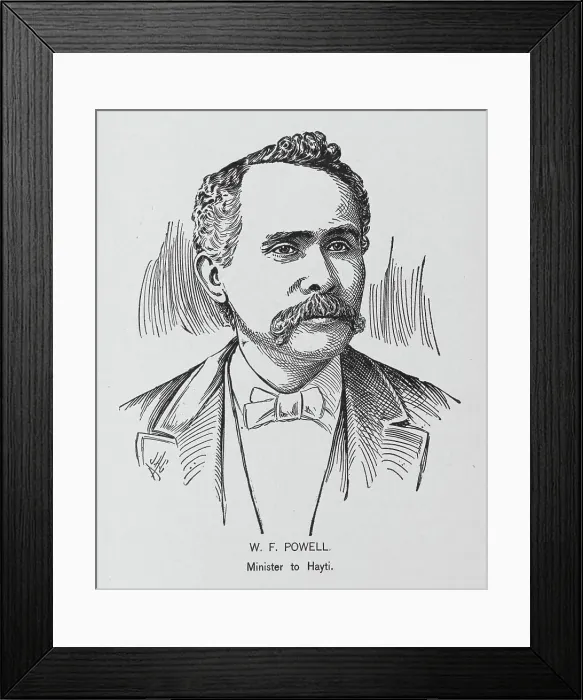 Framed Print : W.F. Powell; Minister to Hayti, 1902. Creator: J. H. Cunningham Framed Print : W.F. Powell; Minister to Hayti, 1902. Creator: J. H. Cunningham