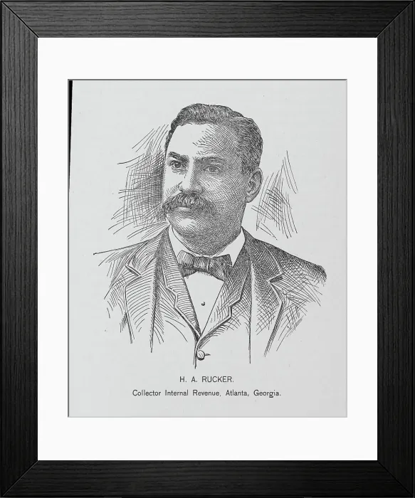 Framed Print : H. A. Rucker; Collector Internal Revenue, Atlanta, Georgia, 1902. Creator: J. H. Cunningham Framed Print : H. A. Rucker; Collector Internal Revenue, Atlanta, Georgia, 1902. Creator: J. H. Cunningham