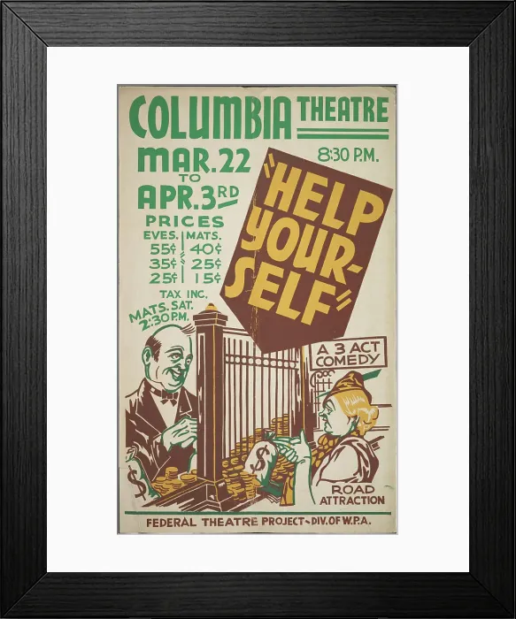 Framed Print : Help Yourself, San Francisco, 1937. Creator: Unknown Framed Print : Help Yourself, San Francisco, 1937. Creator: Unknown