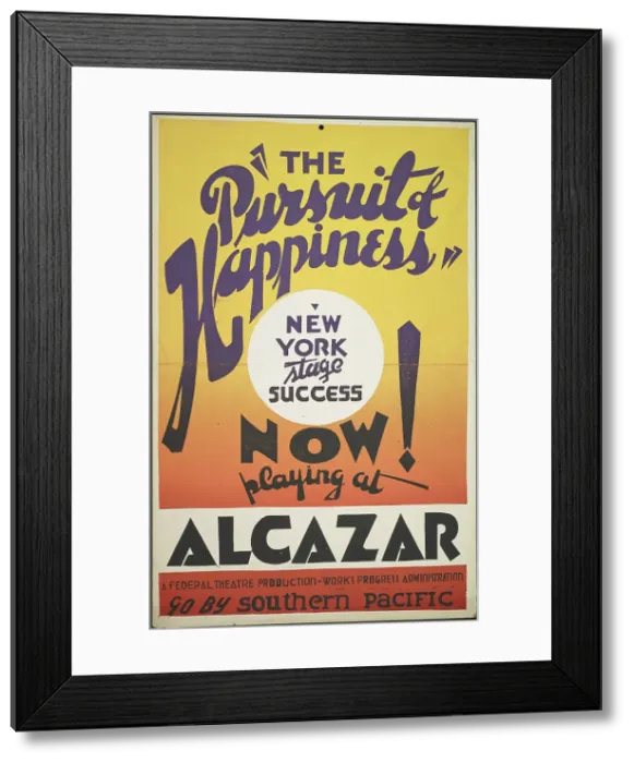 Framed Print : The Pursuit of Happiness, San Francisco, 1937. Creator: Unknown Framed Print : The Pursuit of Happiness, San Francisco, 1937. Creator: Unknown