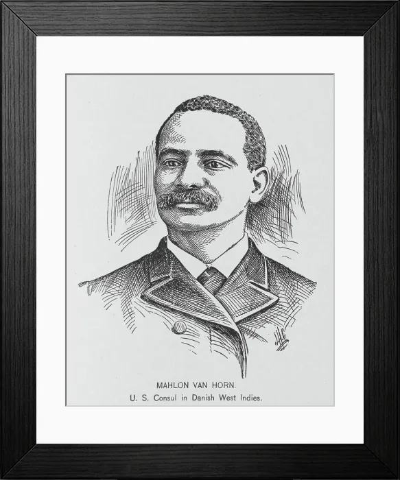 Framed Print : Mahlon Van Horn; U.S. Consul in Danish West Indies, 1902. Creator: J. H. Cunningham Framed Print : Mahlon Van Horn; U.S. Consul in Danish West Indies, 1902. Creator: J. H. Cunningham