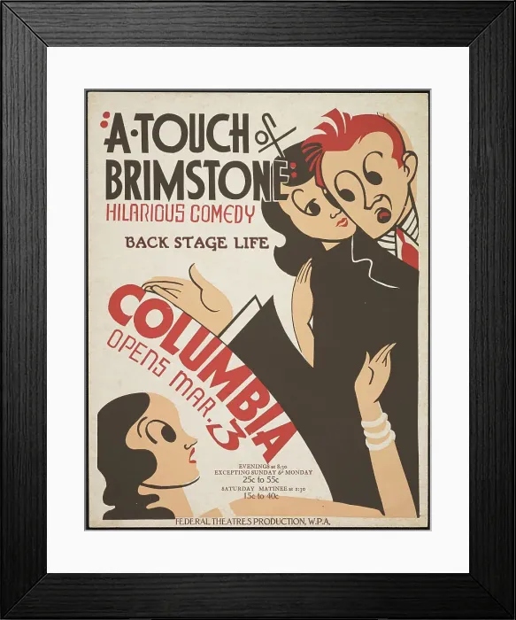 Framed Print : A Touch of Brimstone, San Francisco, 1937. Creator: Unknown Framed Print : A Touch of Brimstone, San Francisco, 1937. Creator: Unknown