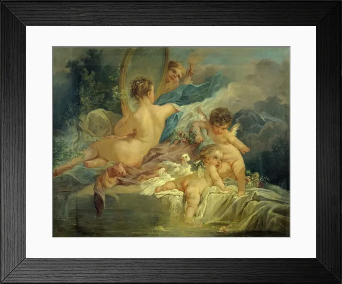 Framed Print : La toilette de Vénus, 18th century. Creator: Francois Boucher Framed Print : La toilette de Vénus, 18th century. Creator: Francois Boucher