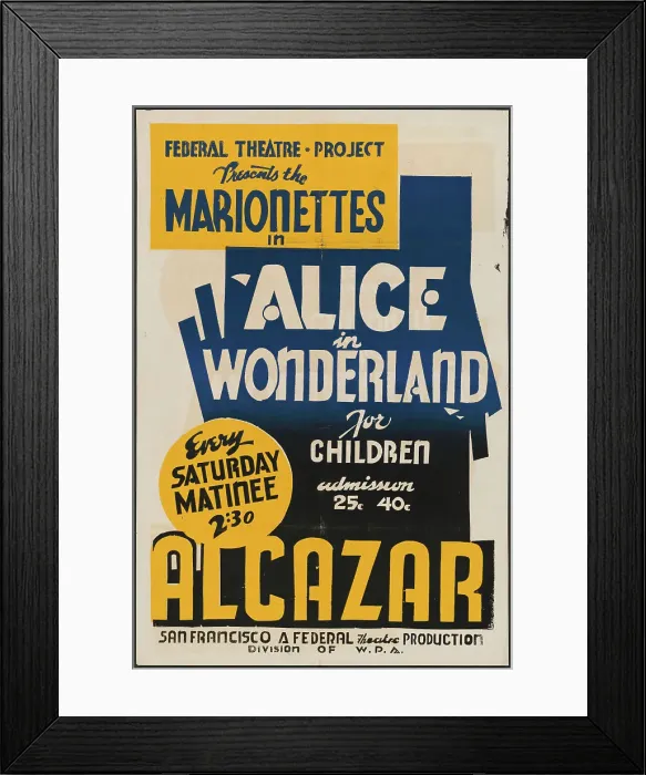 Framed Print : Alice in Wonderland, San Francisco, 1937. Creator: Unknown Framed Print : Alice in Wonderland, San Francisco, 1937. Creator: Unknown