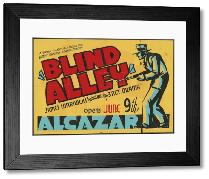 Framed Print : Blind Alley, San Francisco, 1937. Creator: Unknown Framed Print : Blind Alley, San Francisco, 1937. Creator: Unknown