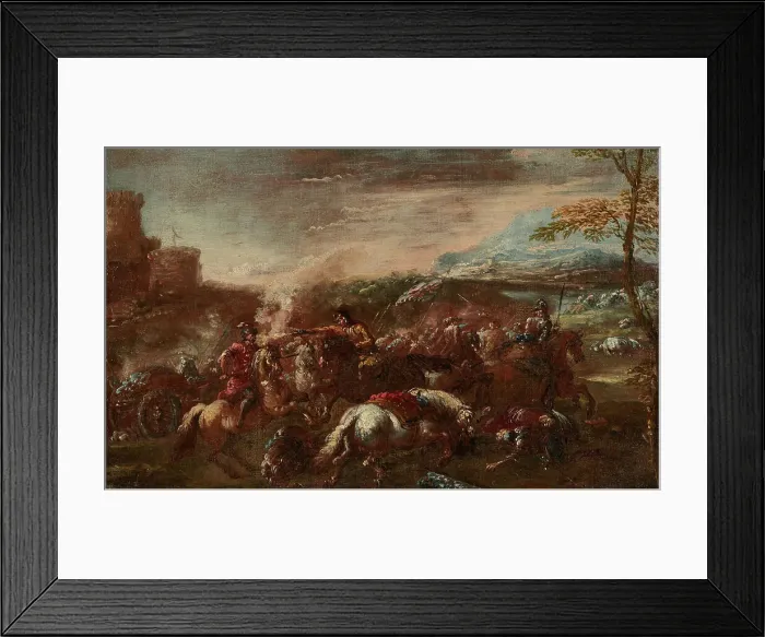 Framed Print : Bataille, 17th century. Creator: Jacques Courtois Framed Print : Bataille, 17th century. Creator: Jacques Courtois