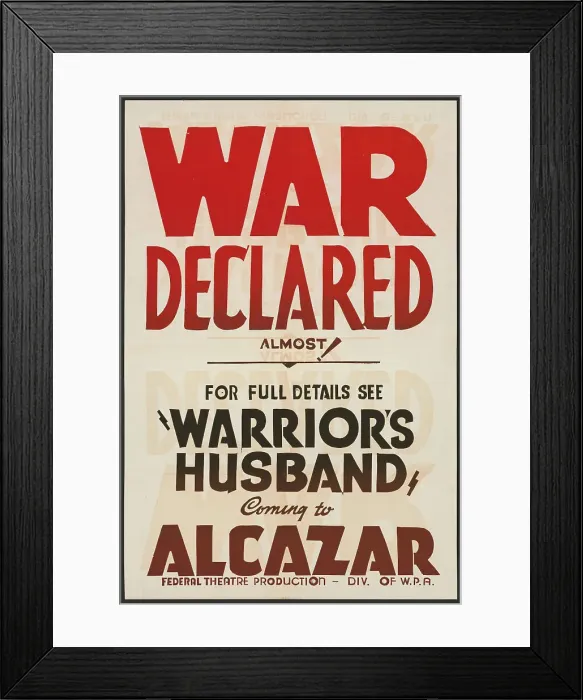 Framed Print : The Warrior's Husband, San Francisco, 1937. Creator: Unknown Framed Print : The Warrior's Husband, San Francisco, 1937. Creator: Unknown