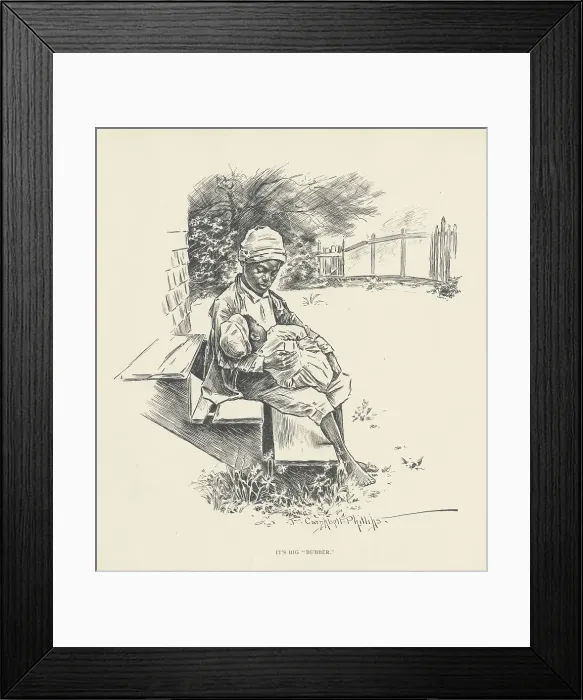 Framed Print : It's big Bubber, 1899. Creator: Jay Campbell Phillips. It's big Bubber, 1899. Creator: Jay Campbell Phillips Framed Print : It's big Bubber, 1899. Creator: Jay Campbell Phillips. It's big Bubber, 1899. Creator: Jay Campbell Phillips