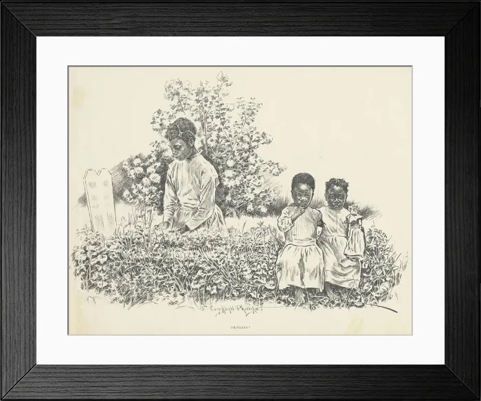 Framed Print : Orphans, 1899. Creator: Jay Campbell Phillips Framed Print : Orphans, 1899. Creator: Jay Campbell Phillips