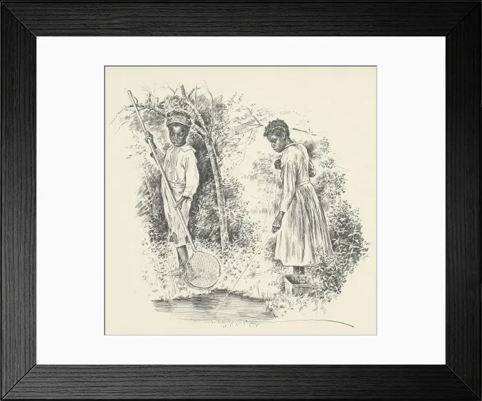 Framed Print : When crabbing's good, 1899. Creator: Jay Campbell Phillips Framed Print : When crabbing's good, 1899. Creator: Jay Campbell Phillips