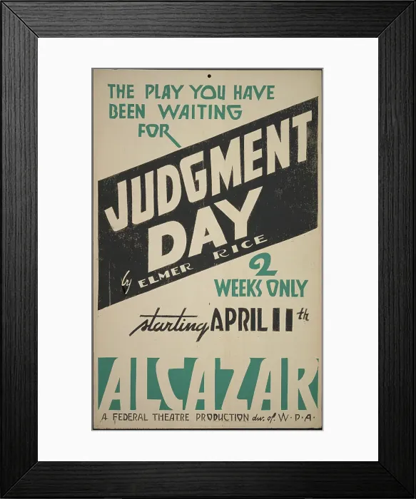 Framed Print : Judgment Day, San Francisco, 1938. Creator: Unknown Framed Print : Judgment Day, San Francisco, 1938. Creator: Unknown