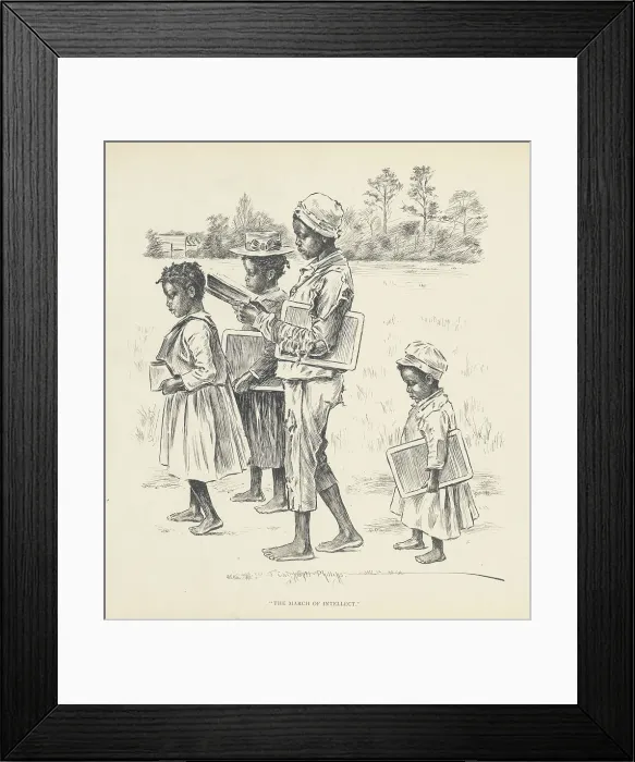 Framed Print : The march of intellect, 1899. Creator: Jay Campbell Phillips Framed Print : The march of intellect, 1899. Creator: Jay Campbell Phillips